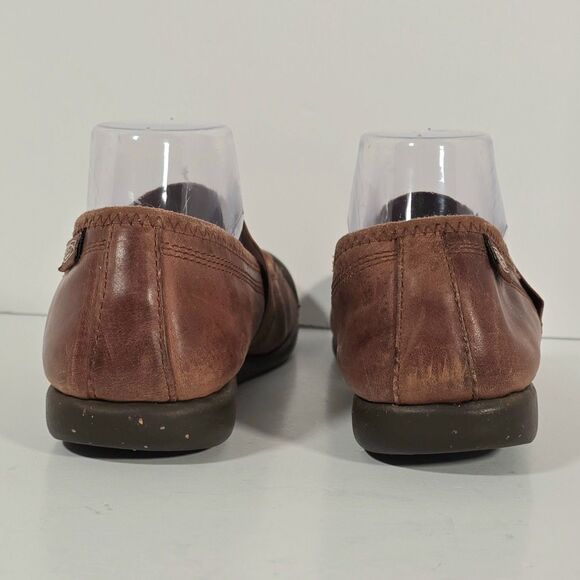 Keen Leather Shoe Sienna Mary‎ Jane Women's Size 8.5 Brown Elastic Strap Slip On - Picture 5 of 10